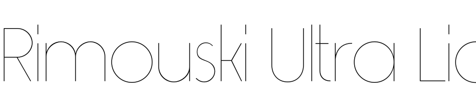 Rimouski Ultra Light Font Download Free